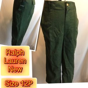 Ralph Lauren Green Capri New Women’s Pants 12P